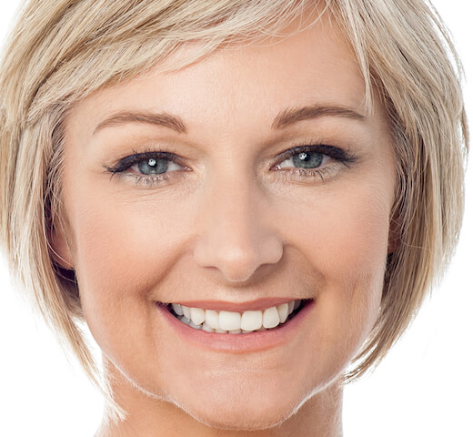 older woman smiling